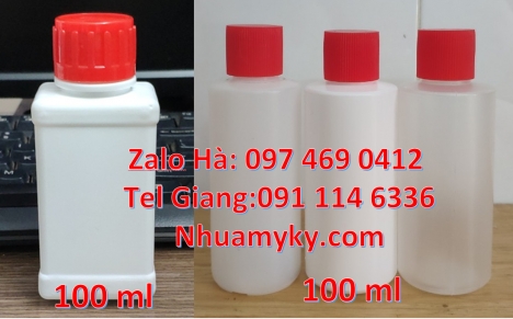 chai nhựa pet 100 ml, chai giá rẻ 50 ml, chai nhựa tròn, Chai nhựa đựng thuốc thú y, chai nhựa đựng