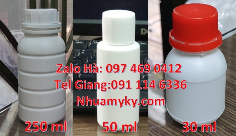 chai nhựa pet 100 ml, chai giá rẻ 50 ml, chai nhựa tròn, Chai nhựa đựng thuốc thú y, chai nhựa đựng