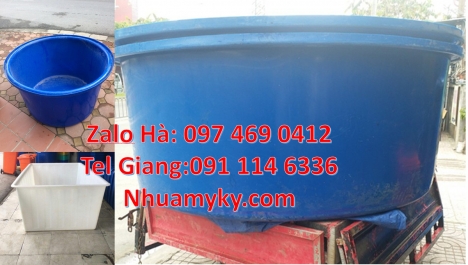 Thùng nhựa tròn 3000L  1100L nuôi hải sản, Thùng nhựa chữ nhật 1200l 1100l, Thùng tròn 2000 lí