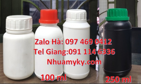 chai nhựa pet 100 ml, chai giá rẻ 50 ml, chai nhựa tròn, Chai nhựa đựng thuốc thú y, chai nhựa đựng
