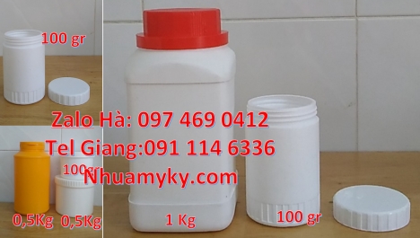 Hũ nhựa 50 gr, hũ nhựa 50gr, hũ 200gr, hũ nhựa đựng mỹ phẩm 200gr, hũ 250 gram, hũ nhựa 250 gram đựn