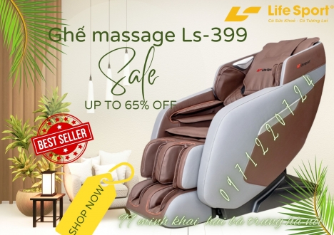 GHẾ MASSAGE LIFESPORT LS-399 món quà sức khỏe tuyệt vời nhất để bạn gửi gắm tình yêu thương