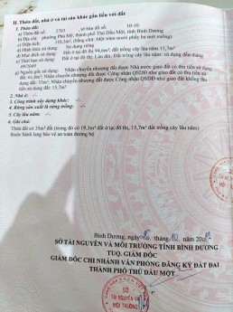 Bán đất Mặt Tiền DX27 Phú Mỹ, TDM, Bình Dương