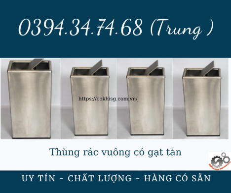 Thùng rác có gạt tàn