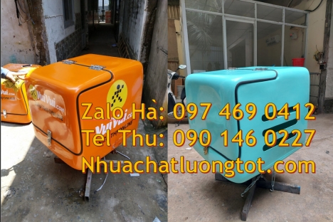 thùng giao cơm văn phòng, Túi giữ nhiệt giao hàng, Thùng chở hàng xe máy cũ, thùng chuyển phát