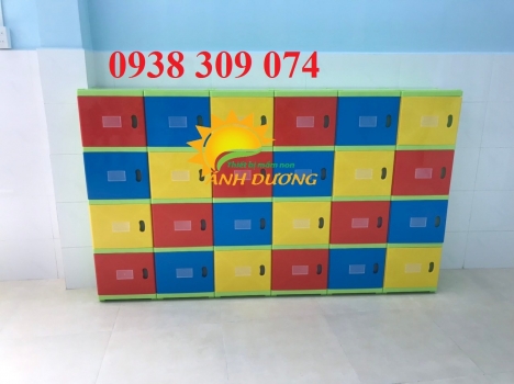 Tủ đựng balo, tủ nhựa đựng balo cho bé