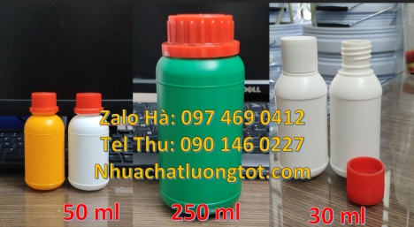 Chai nhựa đựng thuốc thú y, chai nhựa đựng thuốc thủy sản chai nhựa đựng nông dược, chai nhựa nắp g