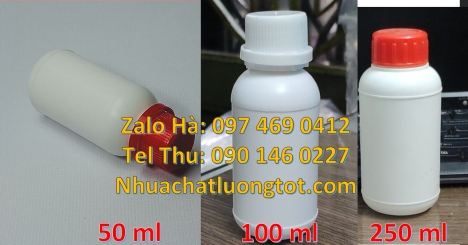 Chai nhựa đựng thuốc thú y, chai nhựa đựng thuốc thủy sản chai nhựa đựng nông dược, chai nhựa nắp g