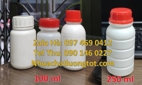 Chai nhựa đựng thuốc thú y, chai nhựa đựng thuốc thủy sản chai nhựa đựng nông dược, chai nhựa nắp g