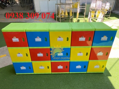 Tủ đựng balo, tủ nhựa đựng balo cho bé