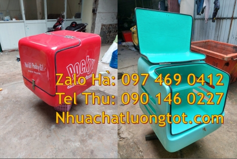 thùng giao cơm văn phòng, Túi giữ nhiệt giao hàng, Thùng chở hàng xe máy cũ, thùng chuyển phát