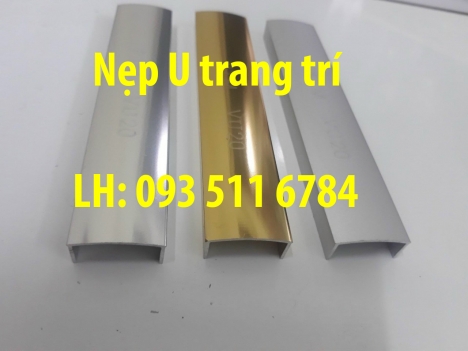 Nẹp U Inox chỉ tường nẹp Inox ốp góc tường