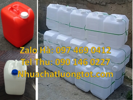 can 20 lít đựng axit, can nhựa 25 lít đựng dầu thực vật giá rẻ, can nhựa 18 lít đựng hóa chất, can n