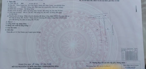 Đất hẽm 505 Vĩnh Ngọc 16tr/m2.