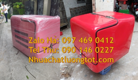 thùng giao cơm văn phòng, Túi giữ nhiệt giao hàng, Thùng chở hàng xe máy cũ, thùng chuyển phát
