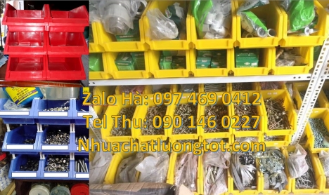 khay đựng dụng cụ cơ khí, hộp nhựa duy tân Kệ phụ tùng, kệ đựng linh kiện, kệ đựng hàng hóa, thùng