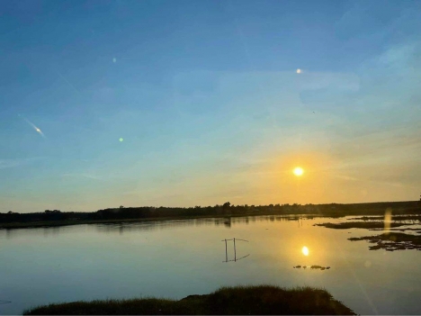 ĐẤT NỀN VIEW HỒ SEN RỘNG 16 HA. CHỈ CÓ 7 NỀN ĐẤT NỀN ODT Ở THỊ TRẤN TÂN KHAI VIEW HỒ SIÊU ĐẸP. SỔ