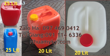 can 20l vuông xanh, can 25l xanh Giá can nhựa 30 lít, Thùng nhựa 20 lít giá rẻ, Can hdpe giá sỉ, Bán