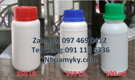 Chai nhựa 250 ml, chai 250 ml giá sỉ, Chai nhựa 30 ml đựng hóa chất chai 30 ml đựng dung môi, Chai