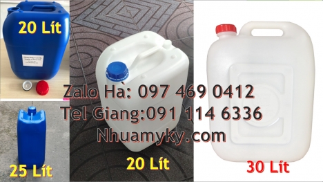 can 20l vuông xanh, can 25l xanh Giá can nhựa 30 lít, Thùng nhựa 20 lít giá rẻ, Can hdpe giá sỉ, Bán