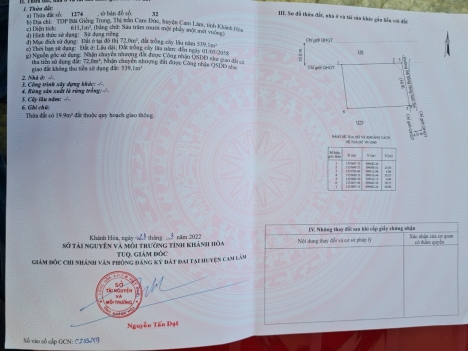 Bán đất khu bàn cờ Cam Đức, Cam Lâm yên tâm hốt bạc cho nhà đầu tư