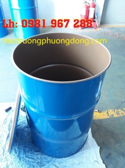 Bán thùng phuy sắt  220L nắp hở tráng epoxy