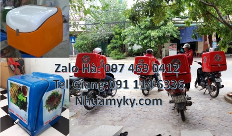 Thùng giao hàng 62x52x62 cm, Thùng ship hàng giữ nhiệt, Thùng vận chuyển, thùng chở bưu phẩm, thùng