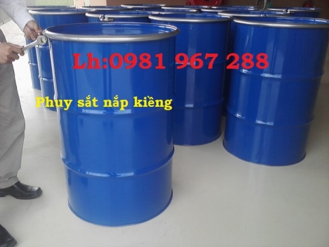 Bán thùng phuy sắt  220L nắp hở tráng epoxy