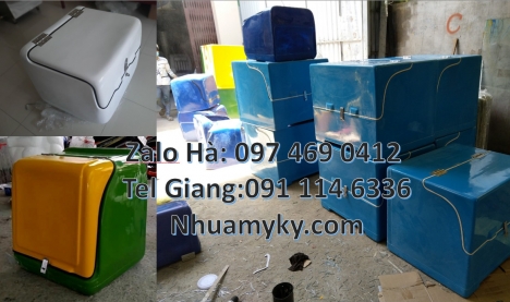 Thùng giao hàng 62x52x62 cm, Thùng ship hàng giữ nhiệt, Thùng vận chuyển, thùng chở bưu phẩm, thùng