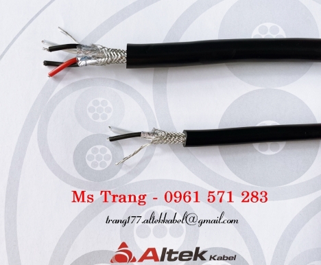 Cáp tín hiệu RS485 18AWG 1 Pair bọc 2 lớp chống nhiễu