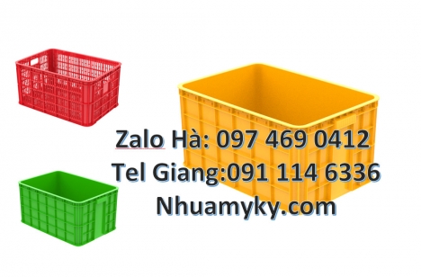 Thùng nhựa công nghiệp, sóng nhựa đặc Giỏ nhựa 5 bánh xe, thùng nhựa đựng dụng cụ, Sóng bít, sóng hở