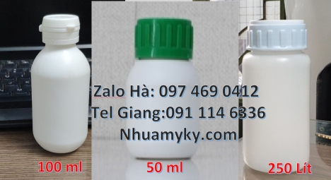 Chai nhựa 250 ml, chai 250 ml giá sỉ, Chai nhựa 30 ml đựng hóa chất chai 30 ml đựng dung môi, Chai