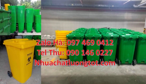 Thùng rác 120 lít hdpe nắp hở, thùng rác nắp kín 240l, thùng rác 60l đạp chân,Thùng rác 60