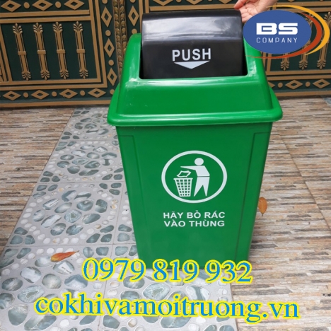 Thùng Rác 60L Nắp Lật