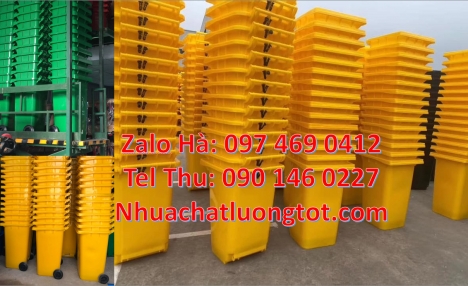 Thùng rác 120 lít hdpe nắp hở, thùng rác nắp kín 240l, thùng rác 60l đạp chân,Thùng rác 60