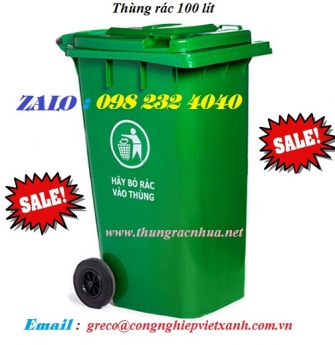 Thùng rác nhựa 100 lít