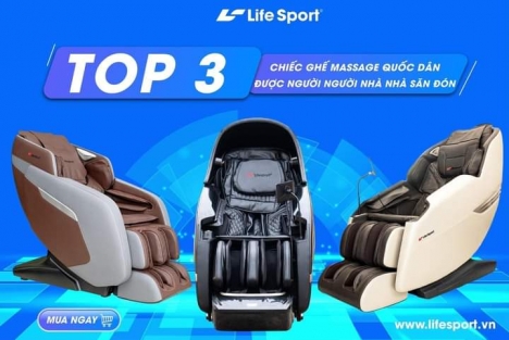 ghế mát xa life sport giảm giá 50%