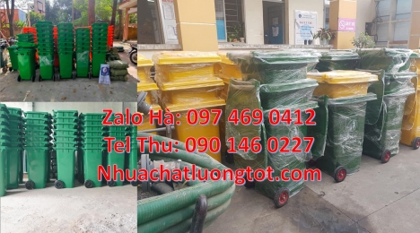 Thùng rác 120 lít hdpe nắp hở, thùng rác nắp kín 240l, thùng rác 60l đạp chân,Thùng rác 60