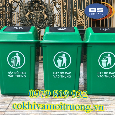 Thùng Rác 60L Nắp Lật
