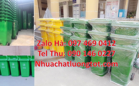 Thùng rác 120 lít hdpe nắp hở, thùng rác nắp kín 240l, thùng rác 60l đạp chân,Thùng rác 60