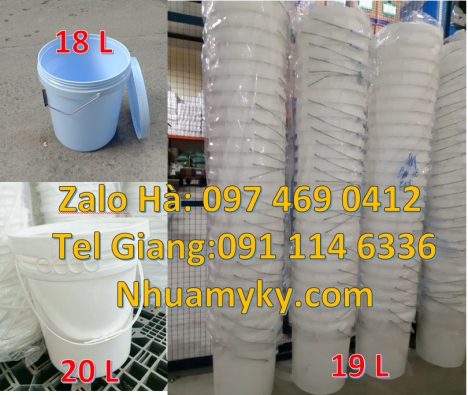 Xô nhựa Vỏ thùng đựng sơn 20 lít, Vỏ thùng đựng sơn 22 lít, Thùng nhựa vuông, Giá bán Xô nhự