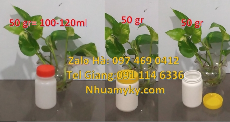 hũ nhựa 250g đựng chất lỏng Hũ nhựa trắng 100g đựng hóa chất, Hũ đựng mật ong chúa 200 gram,  hũ 250