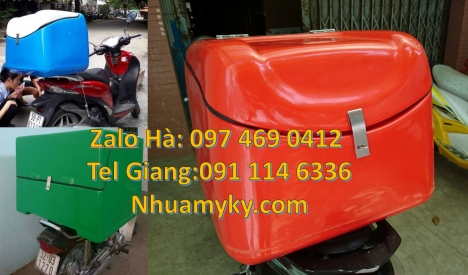 Thùng ship hàng, thùng chở bánh bao, Thùng giao hàng 62x52x62 cm, Thùng ship hàng giữ nhiệt, Thùng v