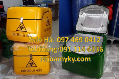 Thùng ship hàng, thùng chở bánh bao, Thùng giao hàng 62x52x62 cm, Thùng ship hàng giữ nhiệt, Thùng v
