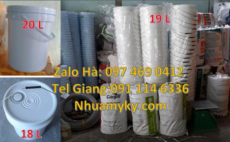 Xô nhựa Vỏ thùng đựng sơn 20 lít, Vỏ thùng đựng sơn 22 lít, Thùng nhựa vuông, Giá bán Xô nhự