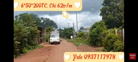 Bán 6m đất thổ cư tại Thị trấn Nhơn Hòa, Gia Lai. Giá chỉ 372tr