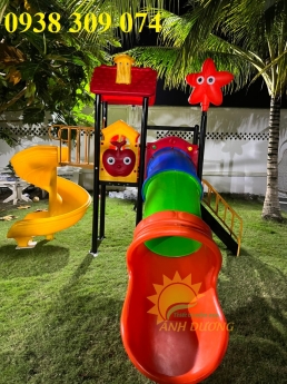 Cầu trượt liên hoàn ngoài trời dành cho bé, giá rẻ tại tphcm