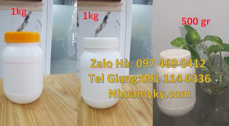 hũ nhựa 250g đựng chất lỏng Hũ nhựa trắng 100g đựng hóa chất, Hũ đựng mật ong chúa 200 gram,  hũ 250