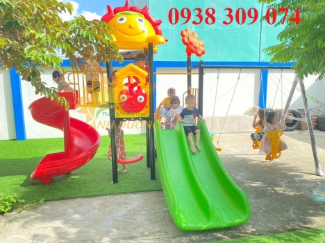 Cầu trượt liên hoàn ngoài trời dành cho bé, giá rẻ tại tphcm