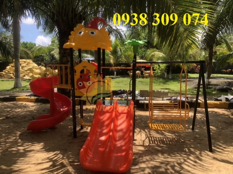 Cầu trượt liên hoàn ngoài trời dành cho bé, giá rẻ tại tphcm